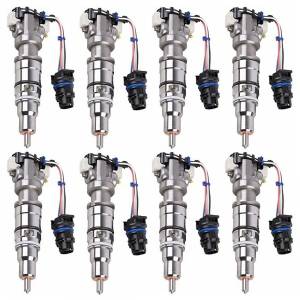 Pure Power Technologies - Pure Power 6.0 Powerstroke Injector Set (8) | 6918-PP | 2003-2007 Ford Powerstroke 6.0L