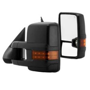 Outlaw Diesel - 01-02 Chevy / GMC 2500 & 3500 Heated Adjustable Telescoping LED Mirror Set (AMBER) | 2001-2002 Chevrolet Silverado 2500/3500