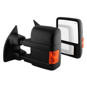 Outlaw Diesel - 08-15 Chevy / GMC 2500 & 3500 Extendable Power Adjust Mirror Set + AMBER LED | 2008-2015 Chevrolet Silverado 3500/3500