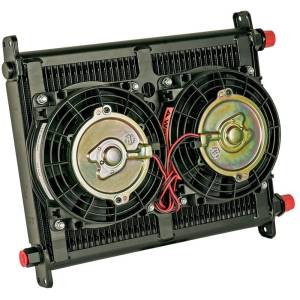 Flex-A-Lite - Flex-A-Lite 40-Row Transmission Oil Cooler w/ Electric Fan | FX104118 | Universal - 11" X 14" X 1-1/2" (7/8-14 UNF)