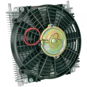 Flex-A-Lite - Flex-A-Lite 29-Row Transmission Oil Cooler w/ Electric Fan | FX114213 | Universal - 11" X 9-41/64" X 3/4" (3/8" Barbed Fittings)