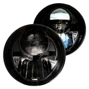 Recon - Jeep LED Projector Headlights Smoked/Black | 264274BK | 2007-2018 Jeep Wrangler JK