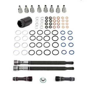 NEW Ford 6.0 Powerstroke Oil Rail Ball Tube Kit W/ Injector O-rings & Tool 