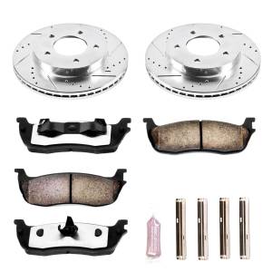 PowerStop - Power Stop Z36 Extreme Truck & Tow Front Brake Kit (5-Lug) | PWR-K1866-36 | 1997-2003 Ford F150