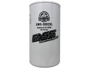 FASS Extended Length Extreme Water Separator part number XWS-3002XL for Universal Fitment