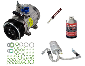 OEM Ford 6.4 Powerstroke A/C Compressor Kit | Compressor + Accumulator + Orifice + Orings 
