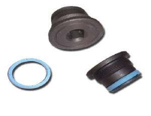 OEM 7.3L Powerstroke Oil Rail Plug Set part number 4C3Z-6026-CA for 1994-2003 Ford Powerstroke 7.3L.  this part carries a warranty.