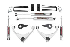 Rough Country 3in Bolt-On Suspension Lift Kit w/ Premium N3 | 2001-2010 GM 2500 4WD