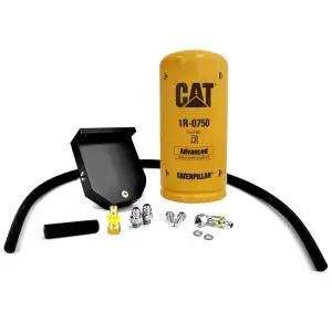 07.5-09 6.7 Cummins CAT Fuel Filter Adapter Kit with Genuine CAT 1R-0750 Filter