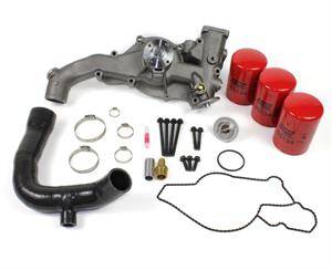 DieselSite Ford 7.3 OBS Water Pump w/ Filter | 1995.5-1997 Ford Powerstroke 7.3L OBS
