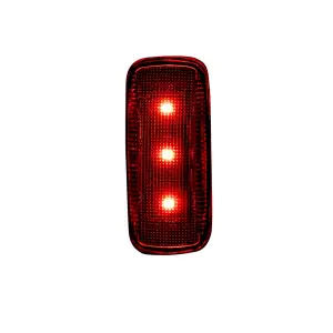 RECON - Recon Dodge Fender Lights Red/Amber LED's Clear Lens Chrome Base | 264137CL | 2010-2021 Dodge Ram