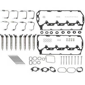 Ford 6.7L Powerstroke Injector Super Kit | Injectors + Lines + Gaskets | 0986435433, 0986435415, FC3Z-9H529 | 2011-2019 Ford Powerstroke 6.7L