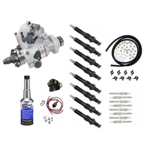 Ford IDI Injectors + Glow Plugs + DB2 Kit | 2C3Z9VE527ERM, E9TZ9A543B