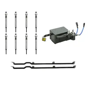 NEW LB7 Duramax Complete Glow Plug Kit w/ Straps, Relay, & Plugs | 97371492, 97209343, 97226202 