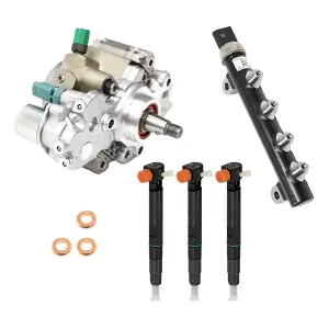 Bobcat & Doosan D18 Fuel Super Kit | Injectors 7516848, Pump 7249380, Rail 7249383