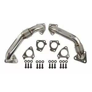 NEW 01-04 LB7 Duramax 304 Stainless Up Pipe Exhaust + Gasket Kit 