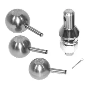 Convert-A-Ball Interchangeable Ball Set - 3 Balls - 1" Shank (stainless) | CDC902 | Universal Fitment