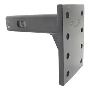 Convert-A-Ball Cushioned Adjustable Pintle Mounting Bar for 2" Hitches - 8 Holes - 10,000 lbs | CDCAM-PC-2 | Universal Fitment