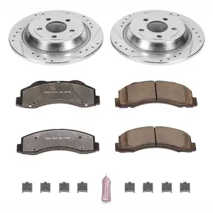 Power Stop Z36 Rear Brake Kit (with Electronic Parking Brake) | K8030-36 | 2018-2019 Ford F150 Raptor