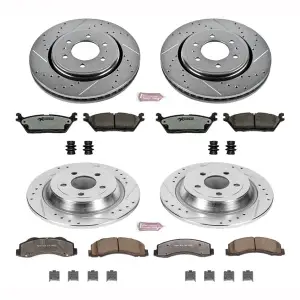 Power Stop Z23 Full Brake Kit (Electronic Parking Brake) | K6803 | 2015-2017 Ford F150 Raptor