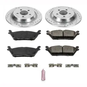 Power Stop Z23 Rear Brake Kit (Electronic Parking Brake) | K6814 | 2015-2017 Ford F150 Raptor