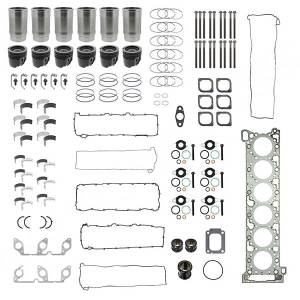 Detroit Diesel DD15 Overhaul Kit | Pistons: A4720302317 + Liners: A4720111810 + Bearings + Gaskets 