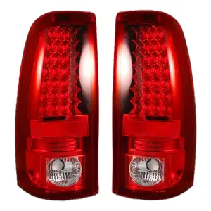 Recon GMC/Chevy LED Tail Lights W/ Red Lens | 264173RD | 1999-2007 Silverado & Sierra