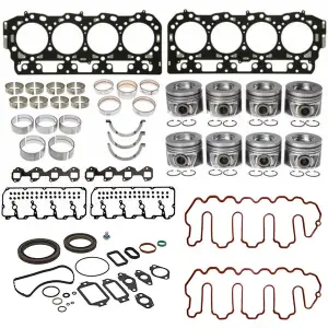 NEW 17+ L5P Duramax Engine Overhaul Kit | Pistons + Bearings + Gaskets 