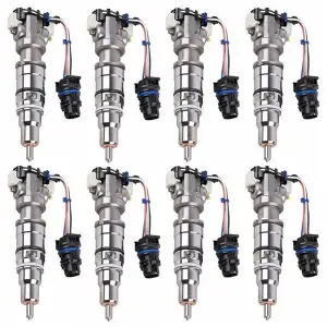 OEM Ford 6.0 Powerstroke Fuel Injector Set (8) | 4C3Z-9E527-BRM, 3C3Z-9E527-ECRM