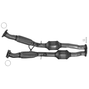 NEW 07-14 Volvo XC90 3.2 Catalytic Converter *EPA or CARB (Center) | 644007, 16666