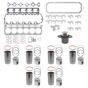 NEW International 00-03 DT466E & DT530E Overhaul Kit | Pistons + Liners + Bearings + Gaskets | 2000-2003 International DT466E / DT530E