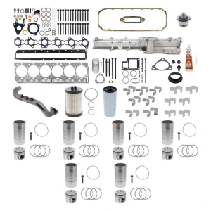 NEW International DT466E & DT570 Overhaul Kit | Pistons + Liners + Bearings + Gaskets | 2004+ International DT466E / DT570