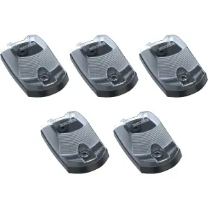 Recon LED Cab Roof Light Set w/ White or Amber LED & Smoked or Clear Lens (5-Piece Set) | 264343 