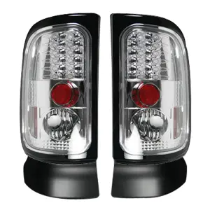 Recon Dodge LED Tail Lights Clear Lens | 264170CL 