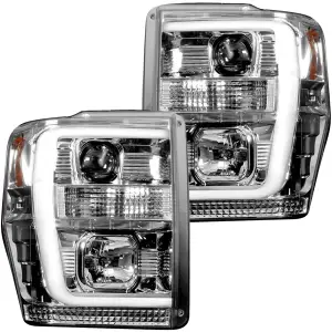 Recon Projector Headlights OLED Halos DRL (w/ Smoked or Clear Lens) | 264196CLC 