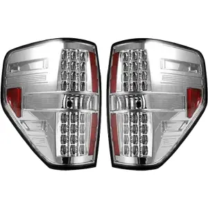 Recon Tail Lights w/ White LED & Clear Lens | 264168CL 