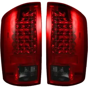 Recon Tail Lights w/ Red LED & Smoked Lens | 264171RBK 