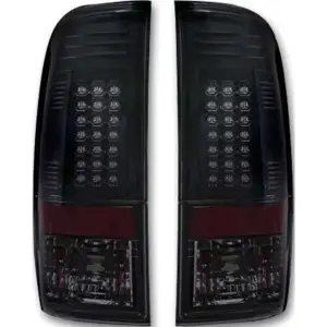 Recon "Straight Side" LED Tail Lights w/ Smoked Lens | 264172BK 