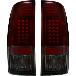 Recon Tail Lights w/ Dark Red LED & Smoked Lens | 264176RBK 