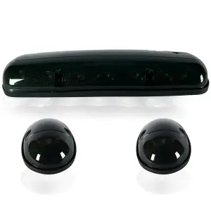 Recon Cab Roof Lights w/ White LED & Smoked Lens (3-Piece Set) | 264155WHBK