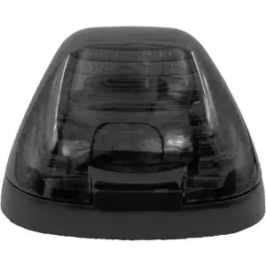Recon Single LED Cab Roof Light w/ Amber LEDs & Smoked Lens (1-Piece Only) | 264143BKHPAMX 