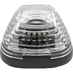 Recon Single LED Cab Roof Light w/ White LEDs & Clear Lens (1-Piece Only) | 264143CLHPWHX 