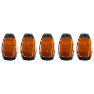 Recon LED Cab Roof Light Set w/ Amber LEDs & Multiple Lens Options (5-Piece Set) | 264345 
