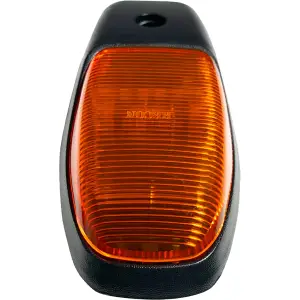 Recon Single LED Cab Roof Light Set w/ Amber LED & Multiple Lens Options (1-Piece Only) | 264345CLHPAMX, 264345BKHPAMX, 264345AMHPAMX 