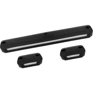 Recon Cab Roof Lights Amber & White LED & Smoked or Clear Lens (3-Piece Set) | 264156BKDCHP, 264156CLDCHP