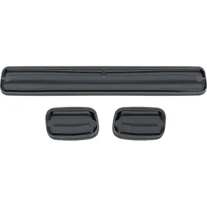 Recon Cab Roof Lights w/ Multi-Colored LED & Smoked or Clear Lens (3-Piece Set) | 264156CLRGB, 264156BKRGB