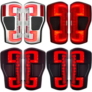 Recon Ford OLED Tail Lights (Replaces OEM Halogen Only) | 264399 