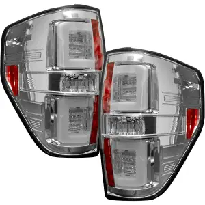Recon Ford OLED Tail Lights w/ Clear Lens | 264368CL 
