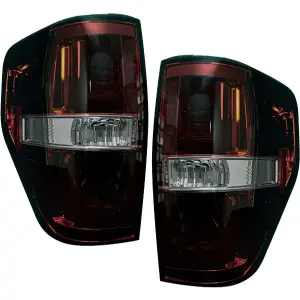 Recon Ford OLED Tail Lights w/ Smoked Red Lens | 264368RBK 