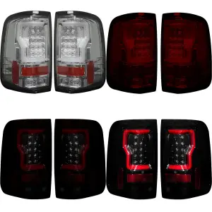Recon Ford Straight OLED Tail Lights w/ Lens Options | 264378